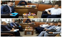 دیدار و نشست دکترصالحی فرد سرپرست محترم دانشگاه علوم پزشکی استان ،مشاور رئیس و مدیر حوزه ریاست ، مدیر بودجه دانشگاه بامهندس ساکی مدیرکل محترم دفتر منابع فیزیکی و امور عمرانی وزارت بهداشت